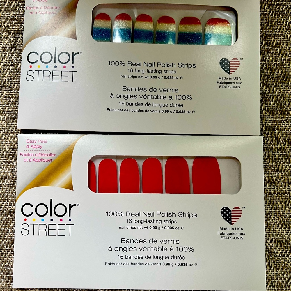 Color street Real nail polish strips. For both sets.
